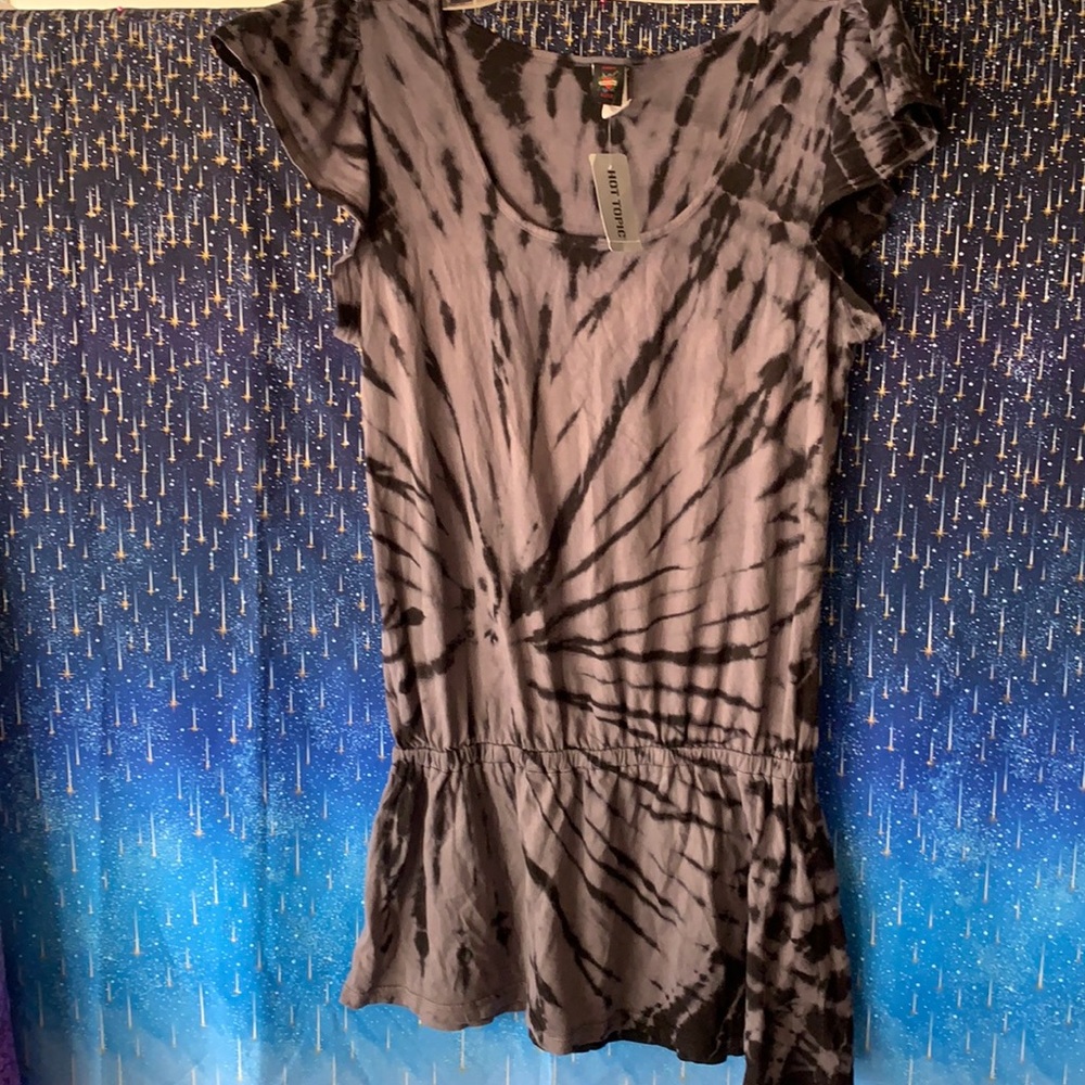 Sweet Love  blk/gry wash cinch dress Juniors 3x
